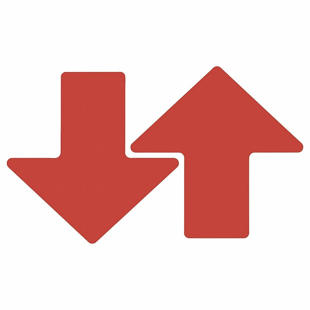 BRADY 175648 Floor Marking Tape, Arrow, Solid, Red, 3 X 8 Inch, 0.008 Inch Tape ThickBrady | CP2BQY 806U63