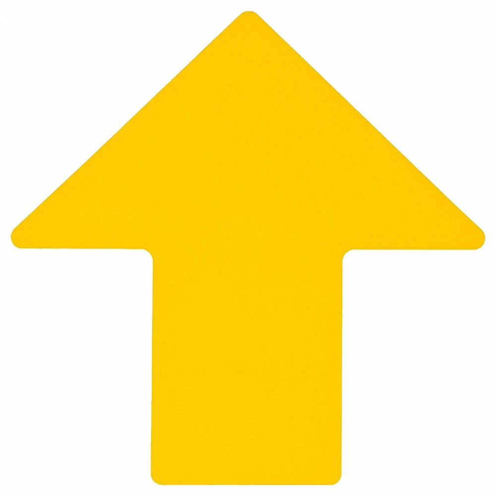 BRADY 175657 Floor Marking Tape, Arrow, Solid, Yellow, 4 X 10 Inch, 0.008 Inch Tape Thick, Brady, 25 PK | CP2BRD 806U72
