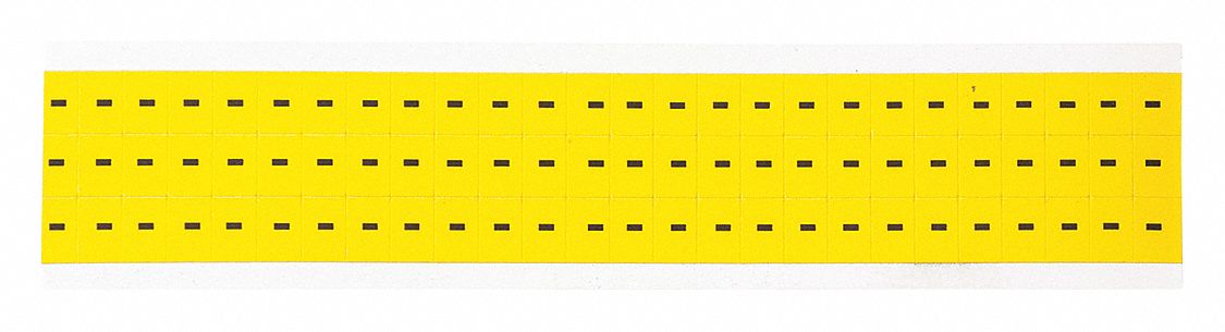 Symbol Label, 3/8 Inch Height, Indoor Only, Non-Reflective, Gothic, Black, Dash, Die Cut