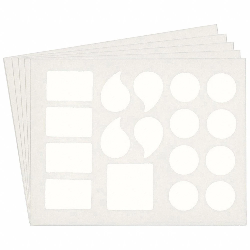 BRADY 5170P-PUN Numbers And Letters Labels, 4 Inch Character Height, Non-Reflective, Gothic, White, 10 PK | CT3HPY 800PA0