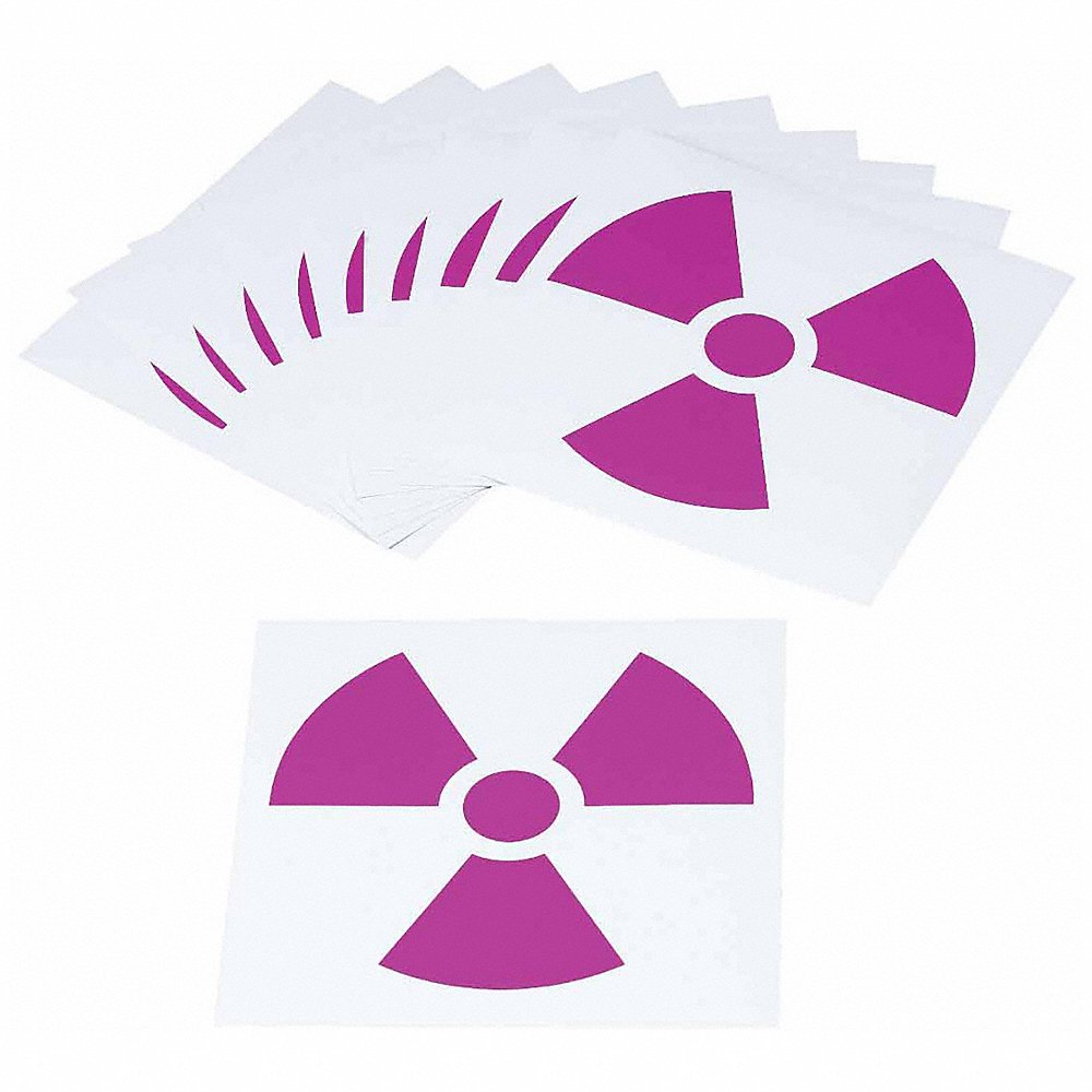 NFPA Placard, Vinyl, 6 Inch Ht, 6 Inch Wd, 0.004 Inch Thick