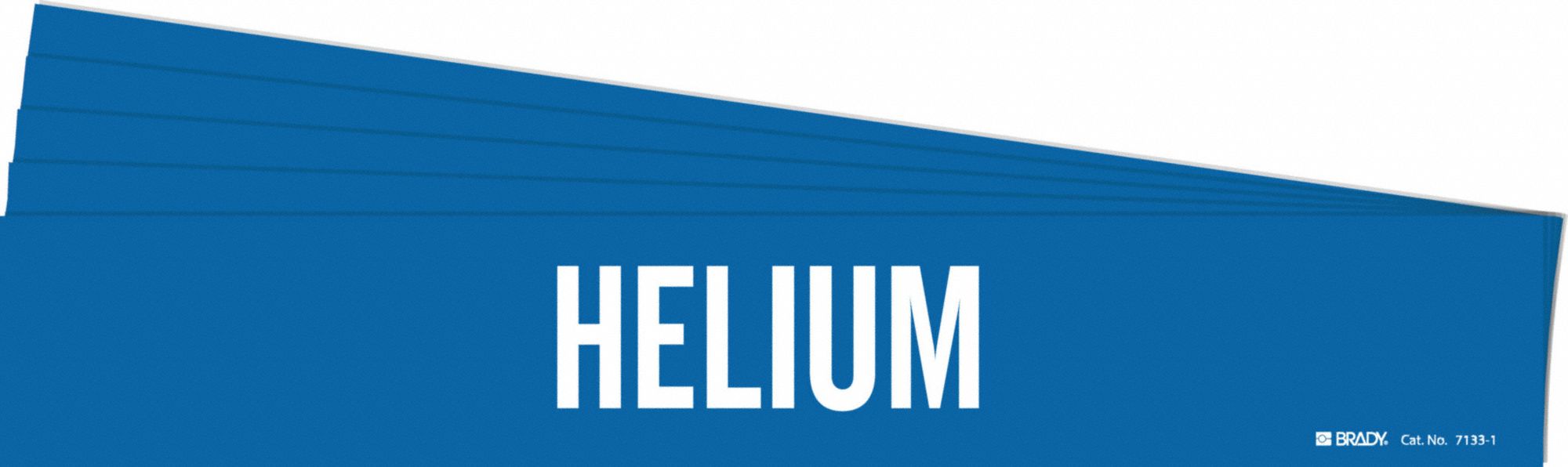 BRADY 7133-1-PK Pipe Marker, Legend: Helium, Iiar System Abbreviation Not Applicable | CH6LEL 781X70