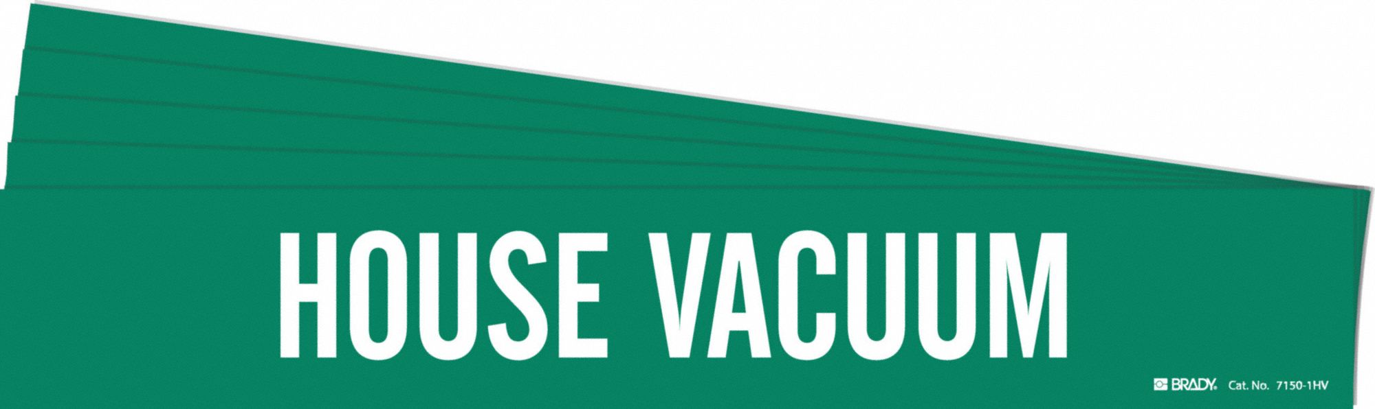 BRADY 7150-1HV-PK Pipe Marker, Legend: HouseVacuum, Iiar System Abbreviation Not Applicable | CH6LGB 781WG0