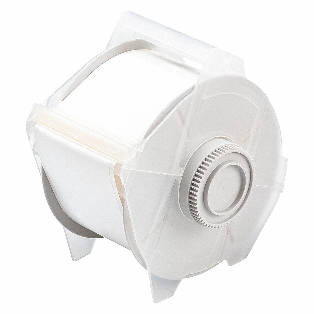 Continuous Label Roll, 2 1/2 Inch x 100 ft, Polyester, White, Outdoor