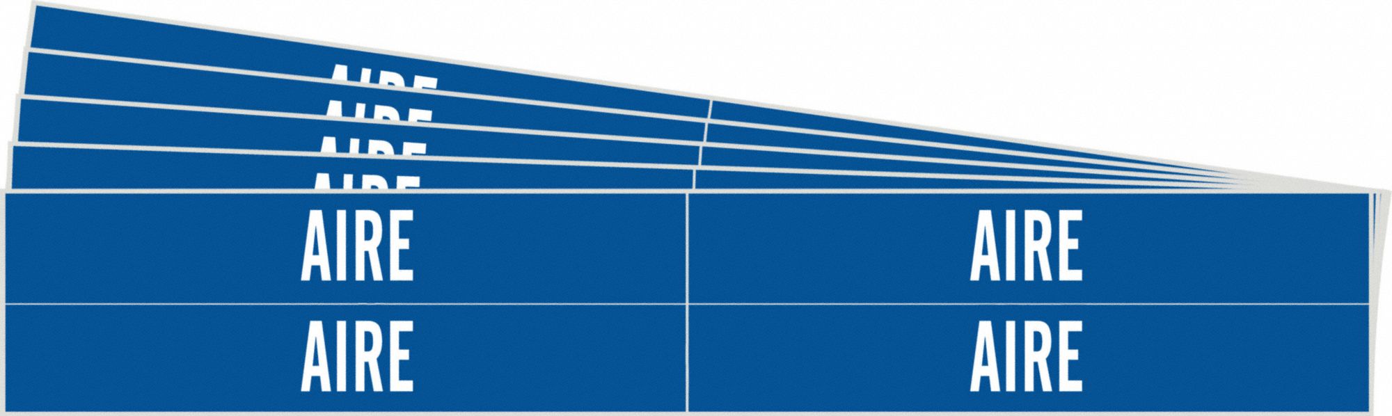 BRADY 83436-PK Pipe Marker, Legend: Aire, Iiar System Abbreviation Not Applicable | CH6MTP 781W85
