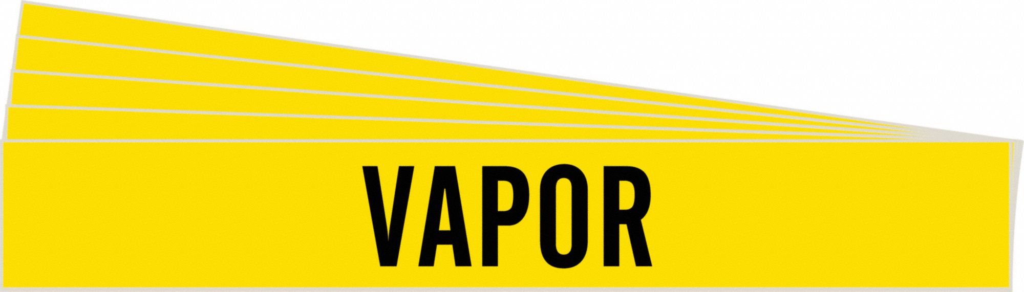 BRADY 83530-PK Pipe Marker, Legend: Vapor, 2 1/4 Inch x 14 Inch Size | CH6MUN 781X95