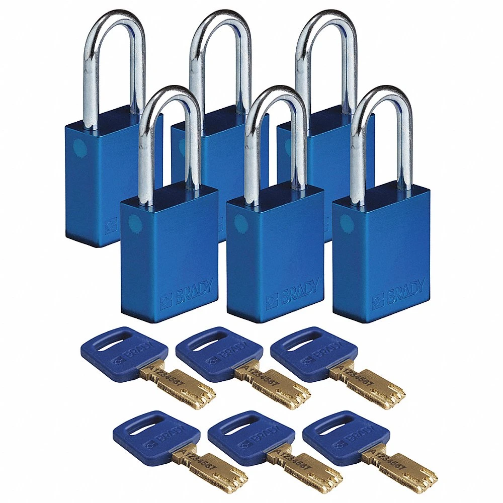 BRADY ALU-BLU-38ST-KA6PK