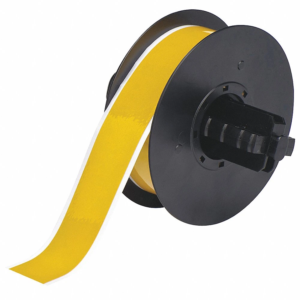 BRADY B30C-1125-584-YL Continuous Label Roll, 1 1/8 Inch X 50 Ft, Reflective, Yellow, Outdoor | CP2HXW 6XHE1