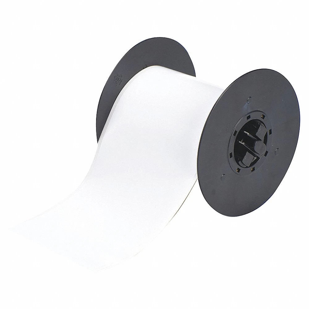 BRADY B30C-4000-581-WT Continuous Label Roll, 4 Inch X 100 Ft, Vinyl, White, Outdoor, 0.005 Inch Label Thick | CP2JNL 6XHC4