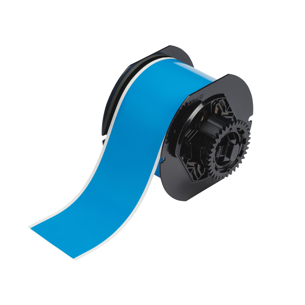 Printer Label, 2 1/4 Inch x 100 ft, Vinyl, Blue, Outdoor