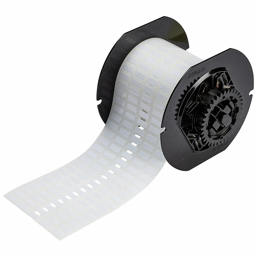 BRADY B33-343-422 Label, 13/64 Inch Size x 1/2 in, Halogen Free Polyester, White, 10000 Labels | CP2CYD 792W79