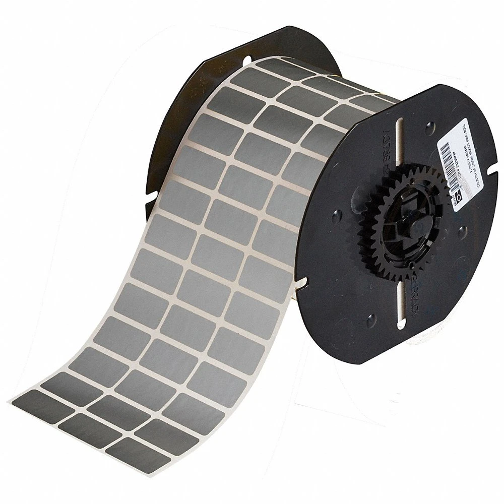 BRADY B33-5-413 Label, 1/2 Inch Size x 1 in, Polyester, Light Gray, 7000 Labels | CP2CQA 792W19