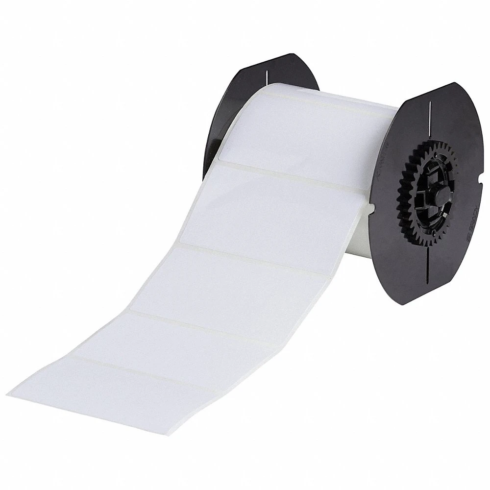 BRADY B33-55-422 Label, 2 Inch Size x 4 in, Halogen Free Polyester, White, 500 Labels | CP2DBV 792W93