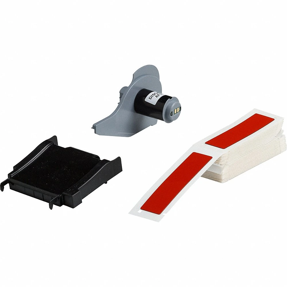 BRADY M7-174-593-RD Label, No Precut Hole, 4 Inch Size x 1 Inch, Polyester, Red, 50 Labels per Roll, Label | CP2DVG 803RV4