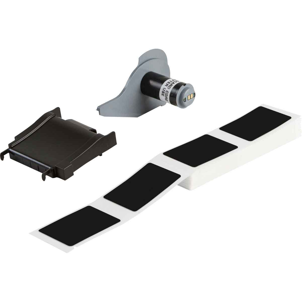 BRADY M7-190-593-BK Label, No Precut Hole, 1 29/32 Inch Size x 1 29/32 Inch, Polyester, Black | CP2DRU 803U57