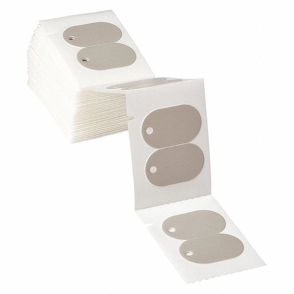 BRADY M71-111-145FR-GY Precut Label Roll, 3/4 x 1 13/64 Inch Size, Polyethylene, Black On Gray | CV3WCA 5WKY1