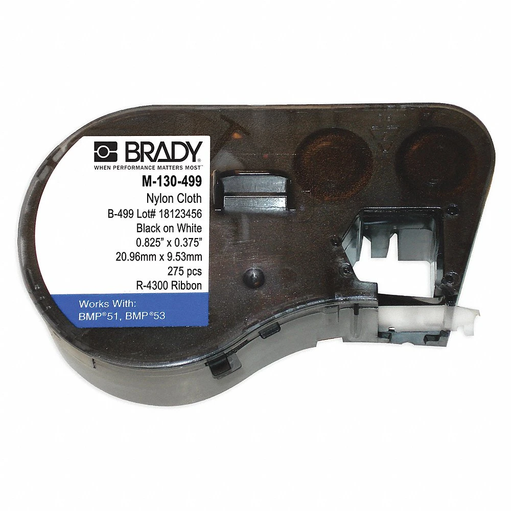 BRADY M-81-488 Precut Label Roll Cartridge, 1/4 Inch X 1 29/32 Inch, Cryogenic Autoclavable Polyester | CP2BHY 13L411