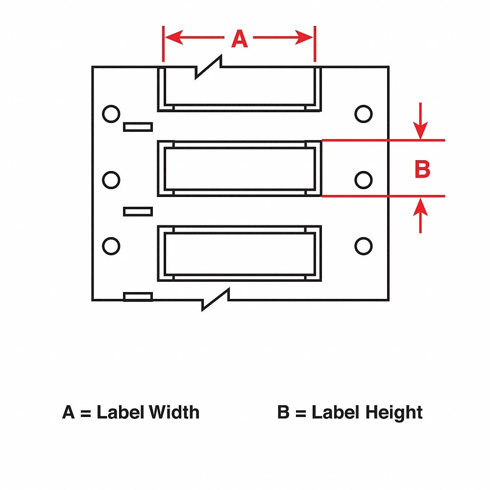 BRADY PSHT-750-1-WT Precut Label Roll, 1/4 x 1 Inch Size, Polyvinylidene Fluoride, White, 4 Awg Wire Gauge | CP6CZX 34CH83