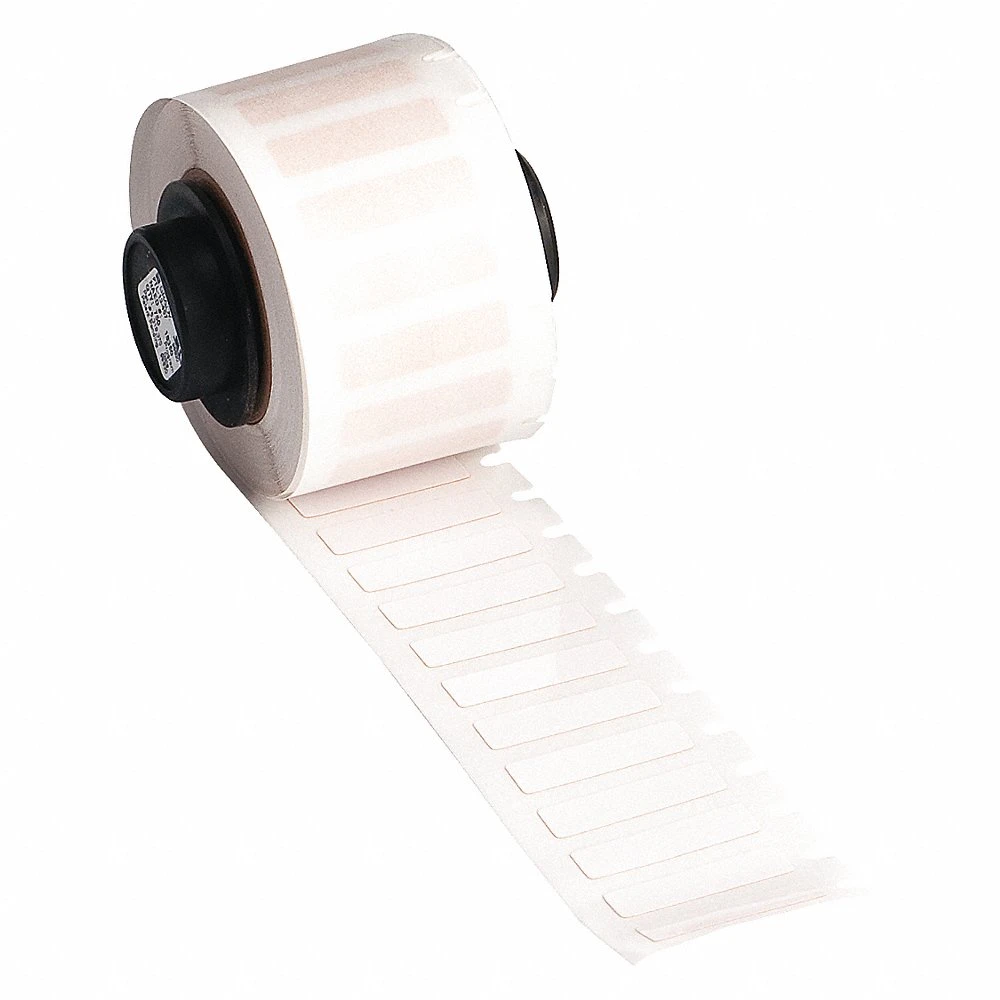 BRADY PTL-13-423 Precut Label Roll, 1/4 x 29/32 Inch Size, Halogen Free Polyester, White, 750 Labels | CP2LJP 4VR20