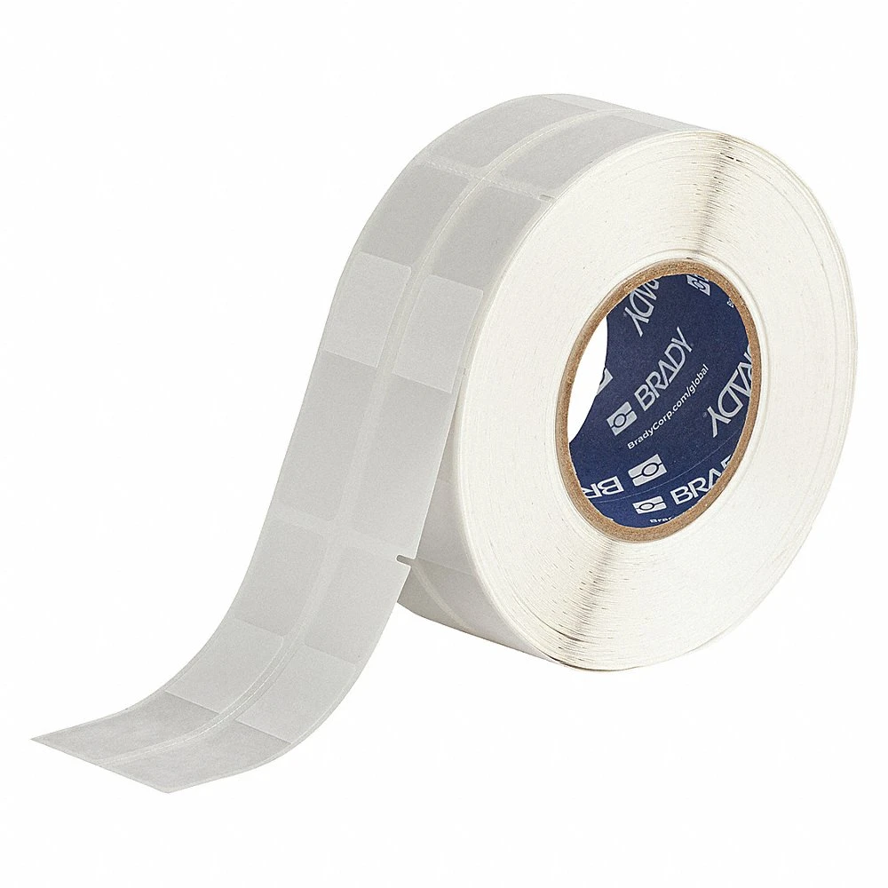 BRADY THTRO-296-427-1.5 Precut Label Roll, 3 1/8 x 1 Inch Size, Vinyl, Black On White | CV2QXP 60EW55