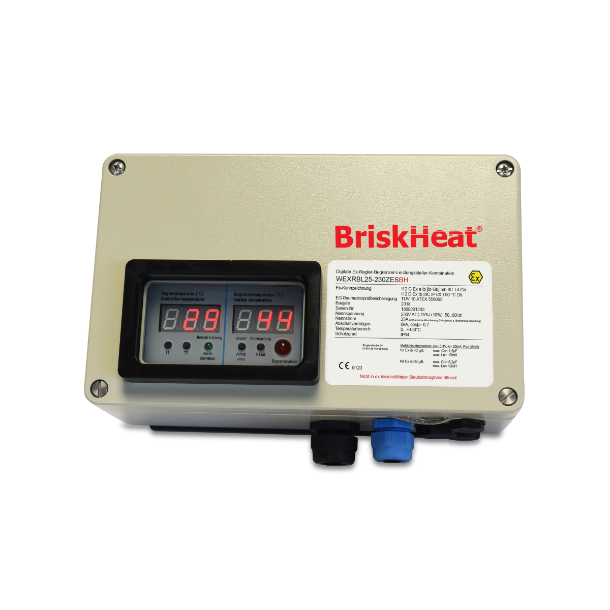 ATEX Hazardous-Area Digital Controller with Limiter, 25 Amp