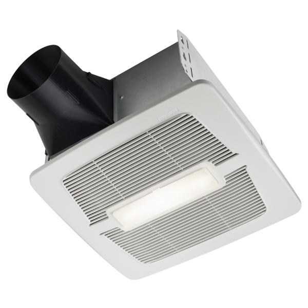 BROAN NUTONE AE50110DCSL Humidity Sensing Bathroom Exhaust Fan With LED Light, 50-80-110 CFM, 120V | CL2KJM