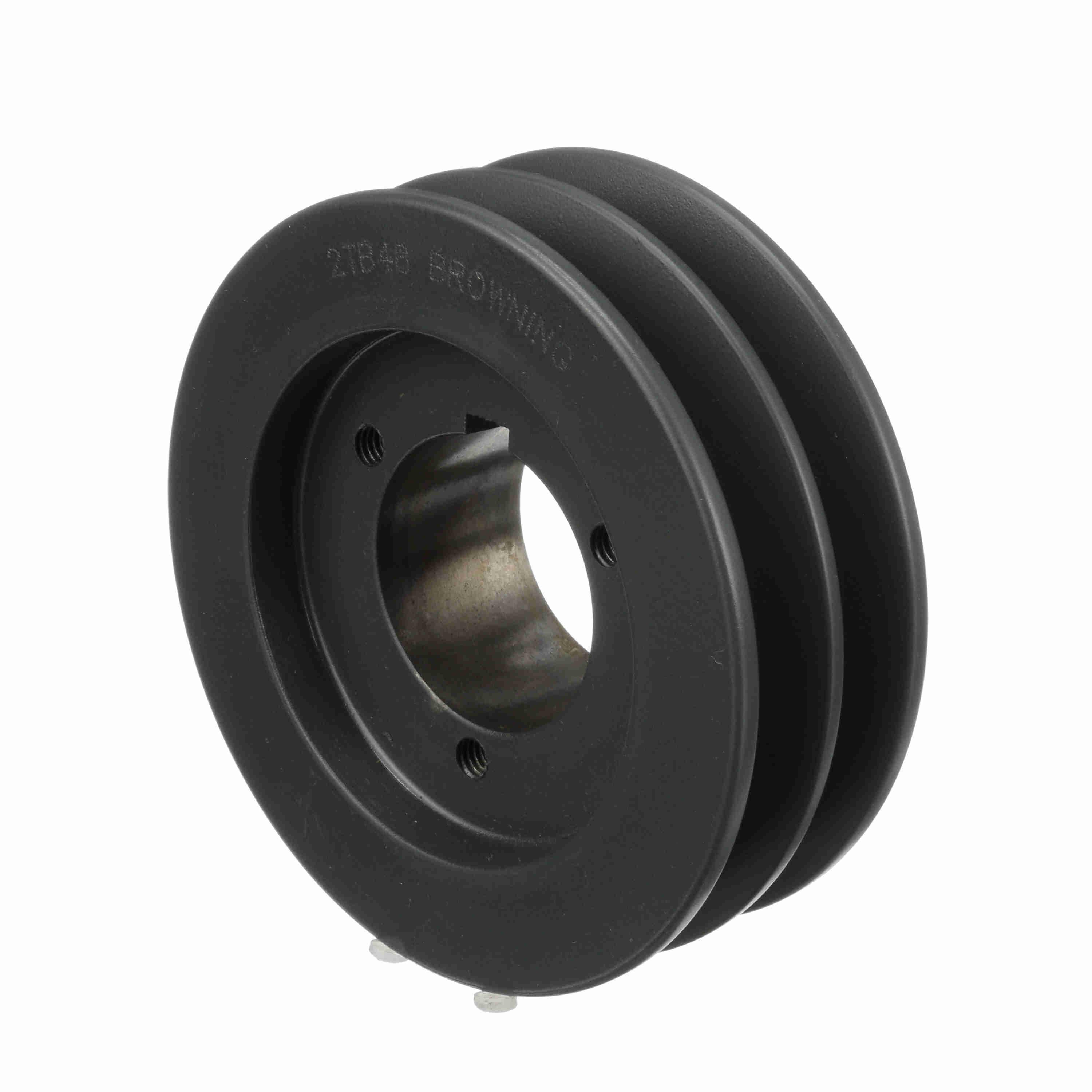 BROWNING 1001619 V-Belt Sheave, Multiple, Bushed Bore, 2 Groove, Cast Iron | BA2HMX 2TB48