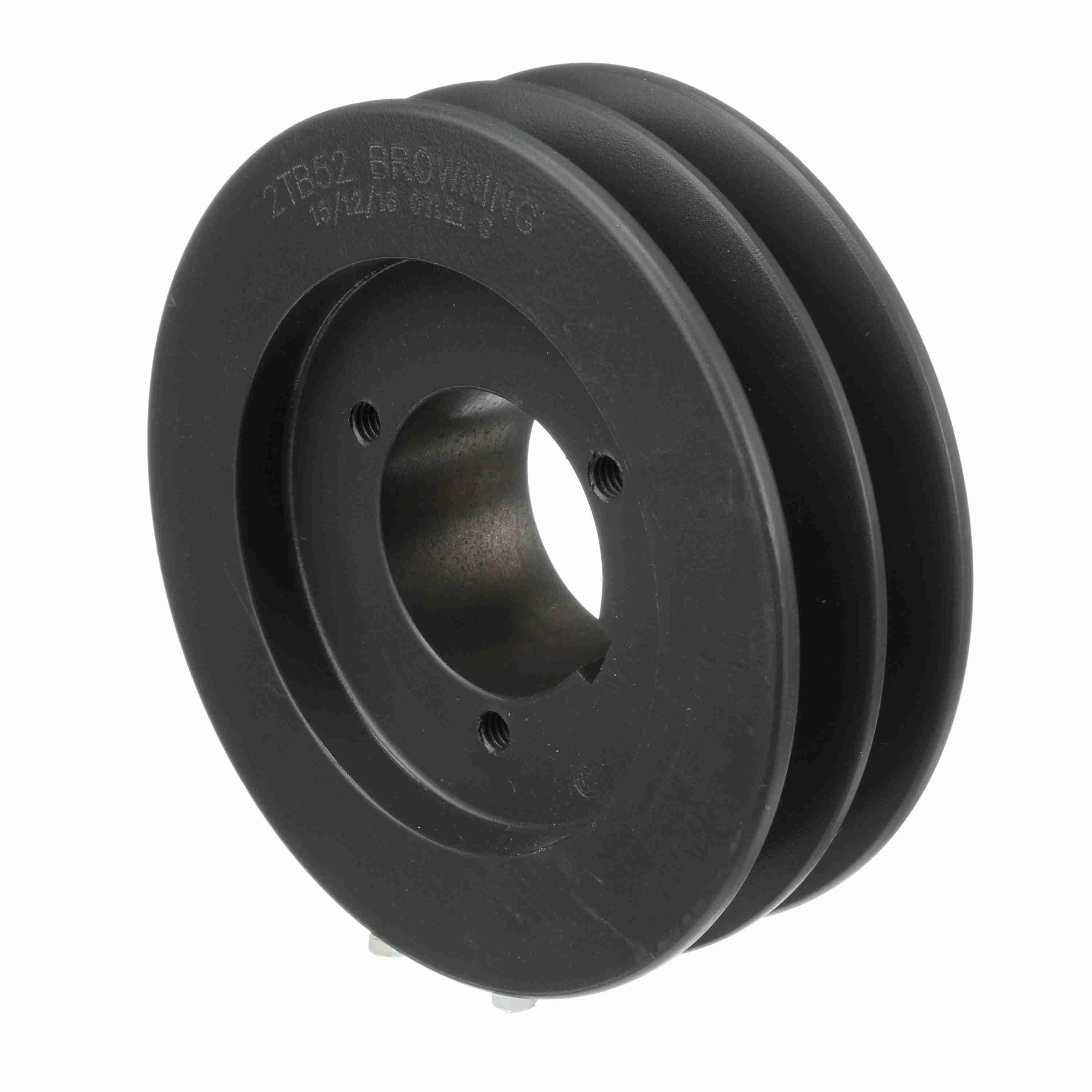 BROWNING 1001734 V-Belt Sheave, Multiple, Bushed Bore, 2 Groove, Cast Iron | BA3JPV 2TB52