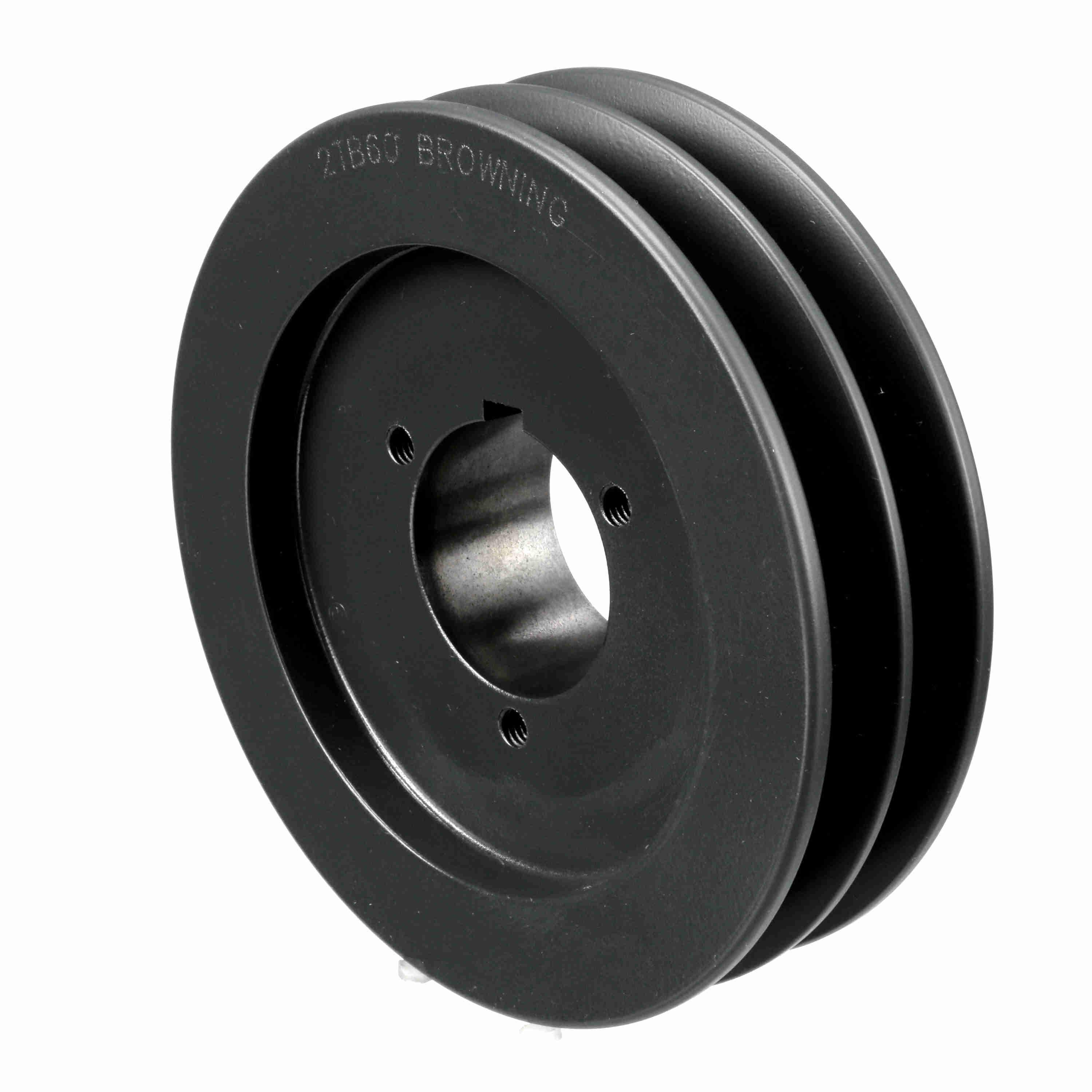 BROWNING 1001973 V-Belt Sheave, Multiple, Bushed Bore, 2 Groove, Cast Iron | AZ9BRH 2TB60