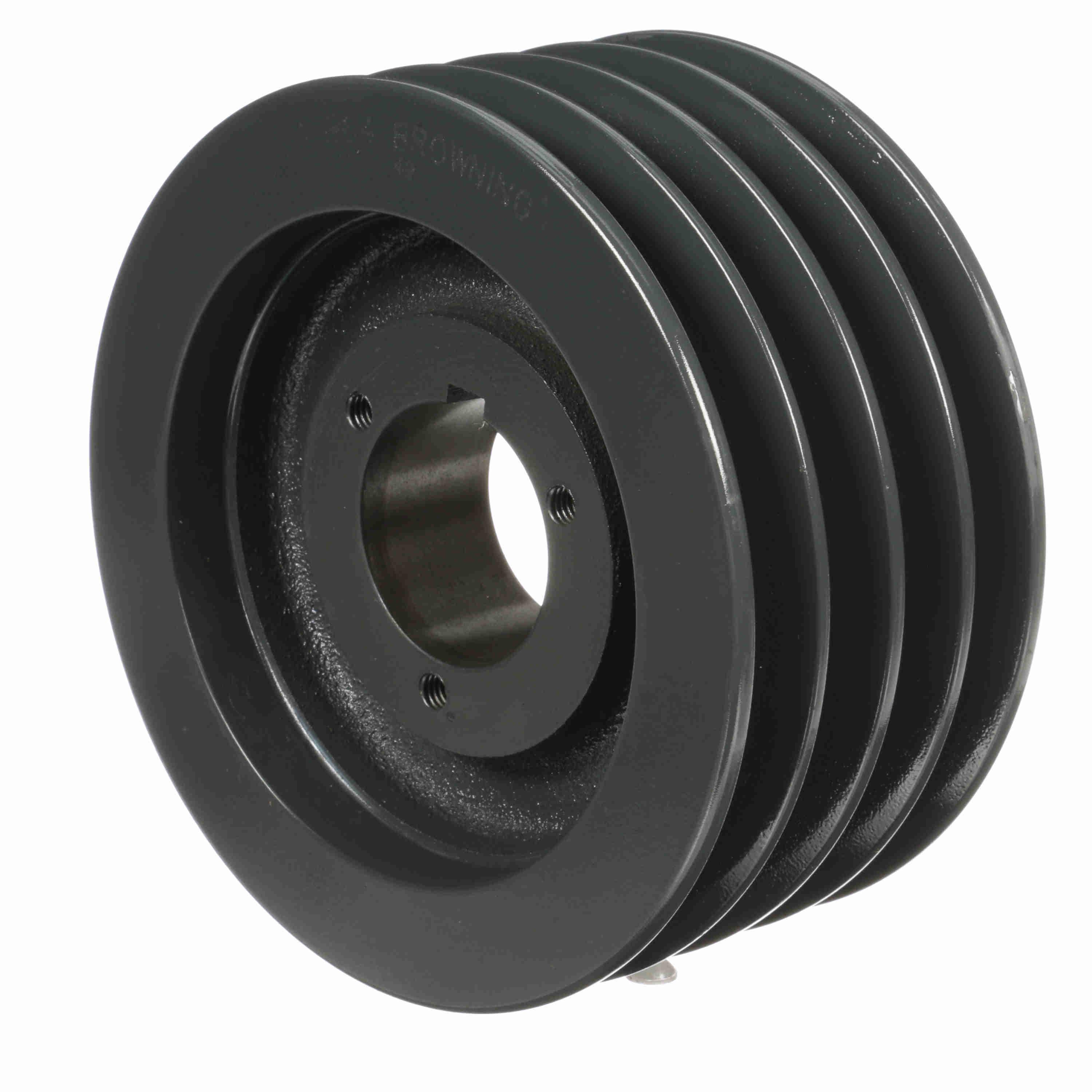 BROWNING 1002112 V-Belt Sheave, Multiple, Bushed Bore, 4 Groove, Cast Iron | BA4FLB 4TB64