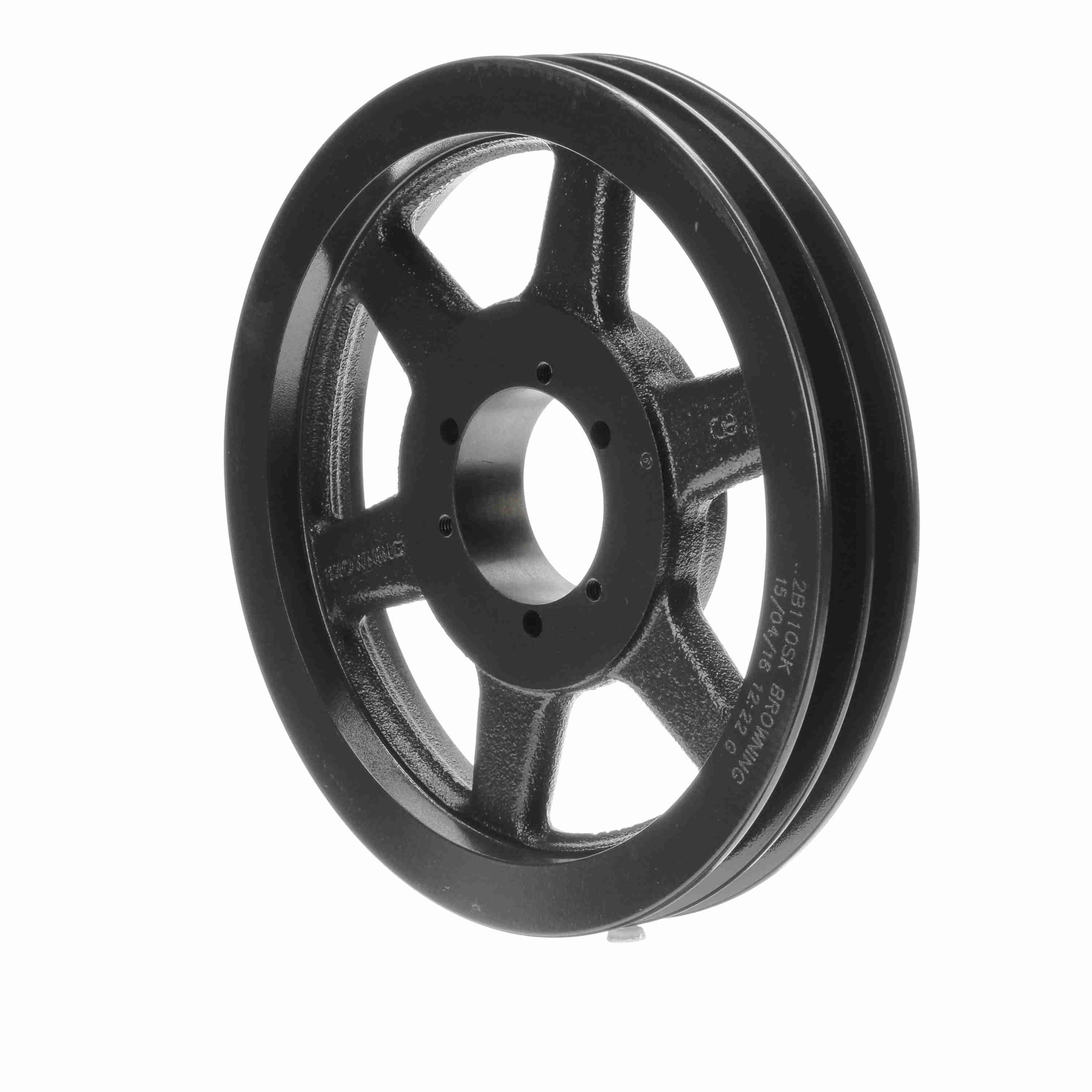 BROWNING 1002658 V-Belt Sheave, Multiple, Bushed Bore, 4 Groove, Cast Iron | BA2KFH 4TB110