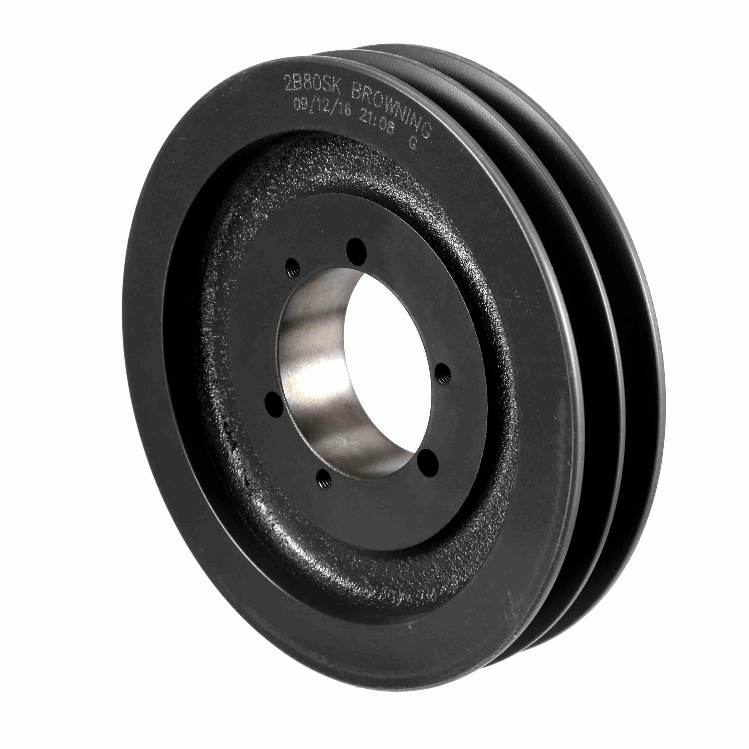 BROWNING 1004332 V-Belt Sheave, Multiple, Bushed Bore, 2 Groove, Cast Iron | AZ9JFJ 2B80SK