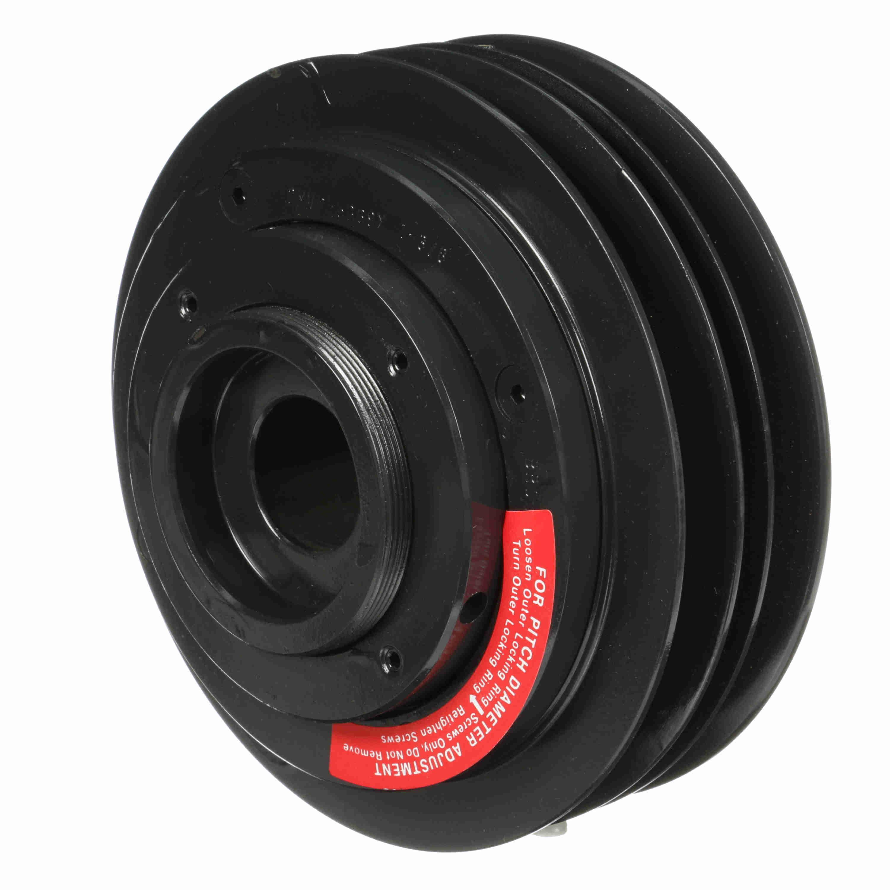 BROWNING 1020304 V-Belt Sheave, Multiple, Variable Pitch, Finish Bore, 2 Groove, Cast Iron | AZ9NZY 2MVP55B69X 1 3/8