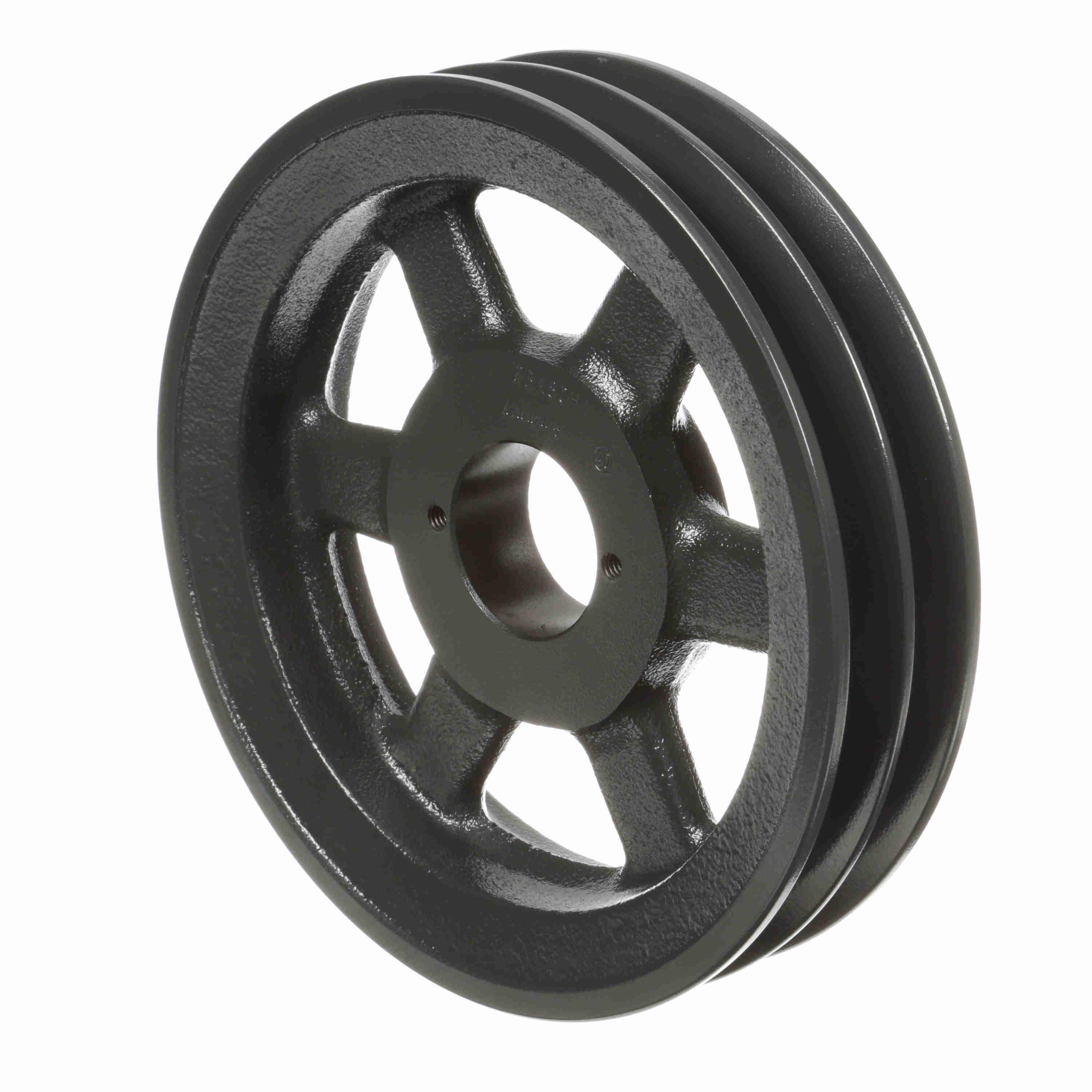 BROWNING 1043108 V-Belt Sheave, Bushed, 2 Groove, Cast Iron | AZ8YHV 2BK80H