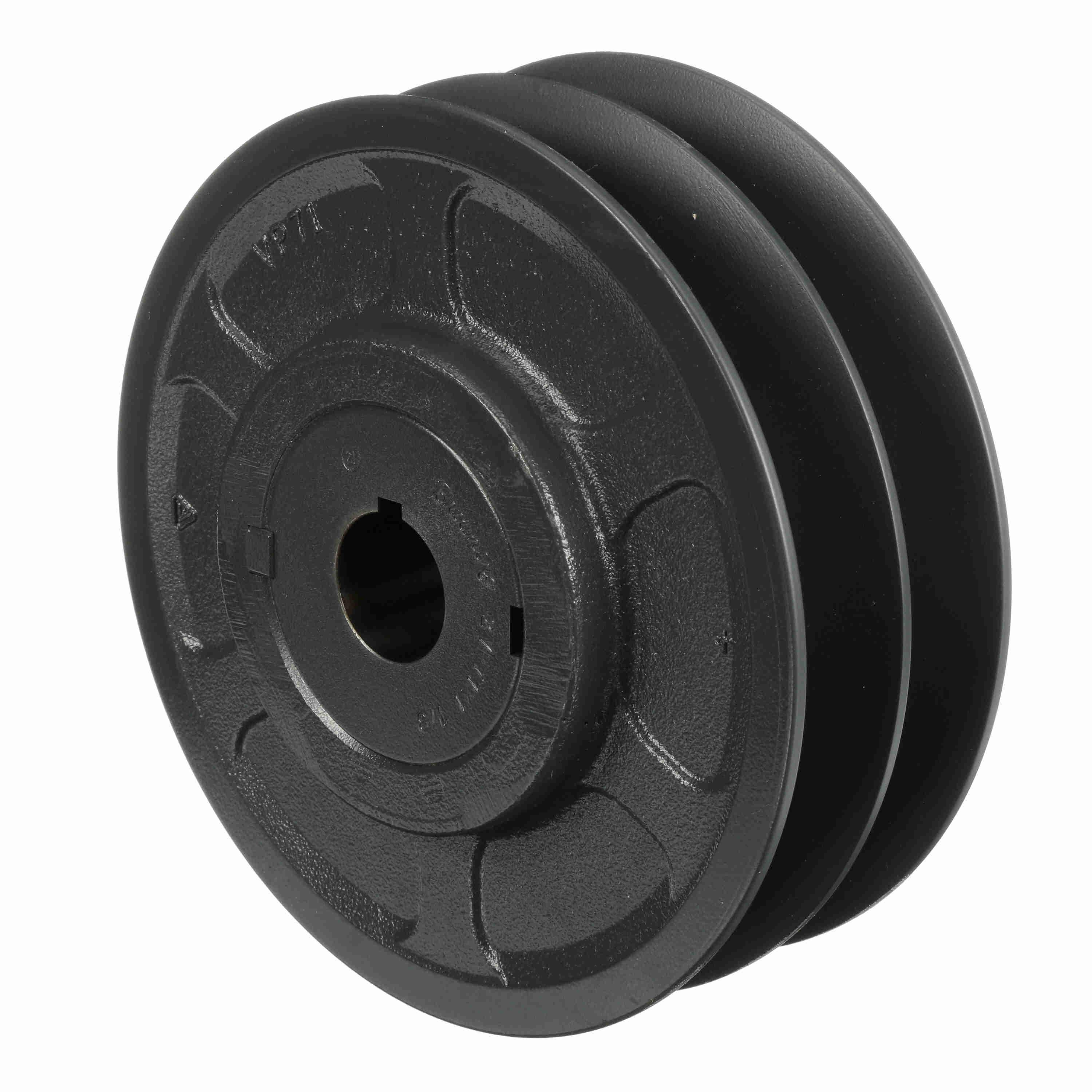 BROWNING 1046218 V-Belt Sheave, Variable Pitch, Finish Bore, 2 Groove, Cast Iron | AZ9JLP 2VP71X 1 1/8