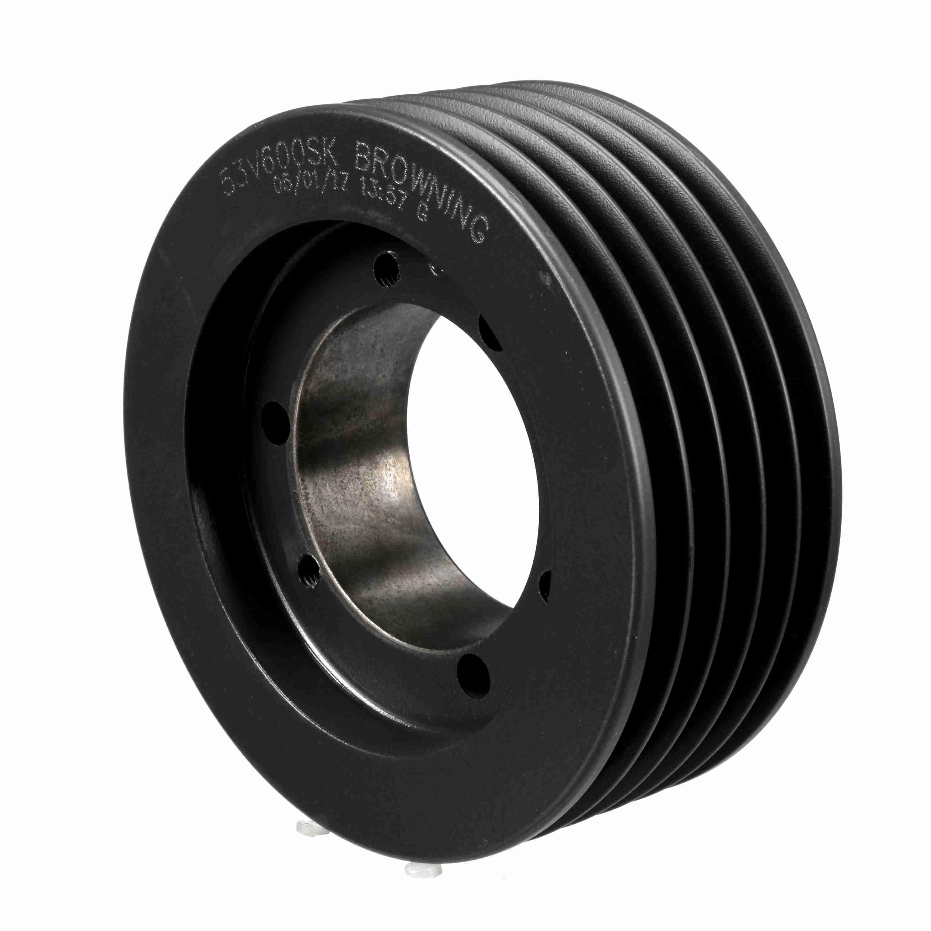 BROWNING 1065119 V-Belt Sheave, Multiple, Bushed Bore, 5 Groove, Cast Iron | BA2JFZ 53V600SK