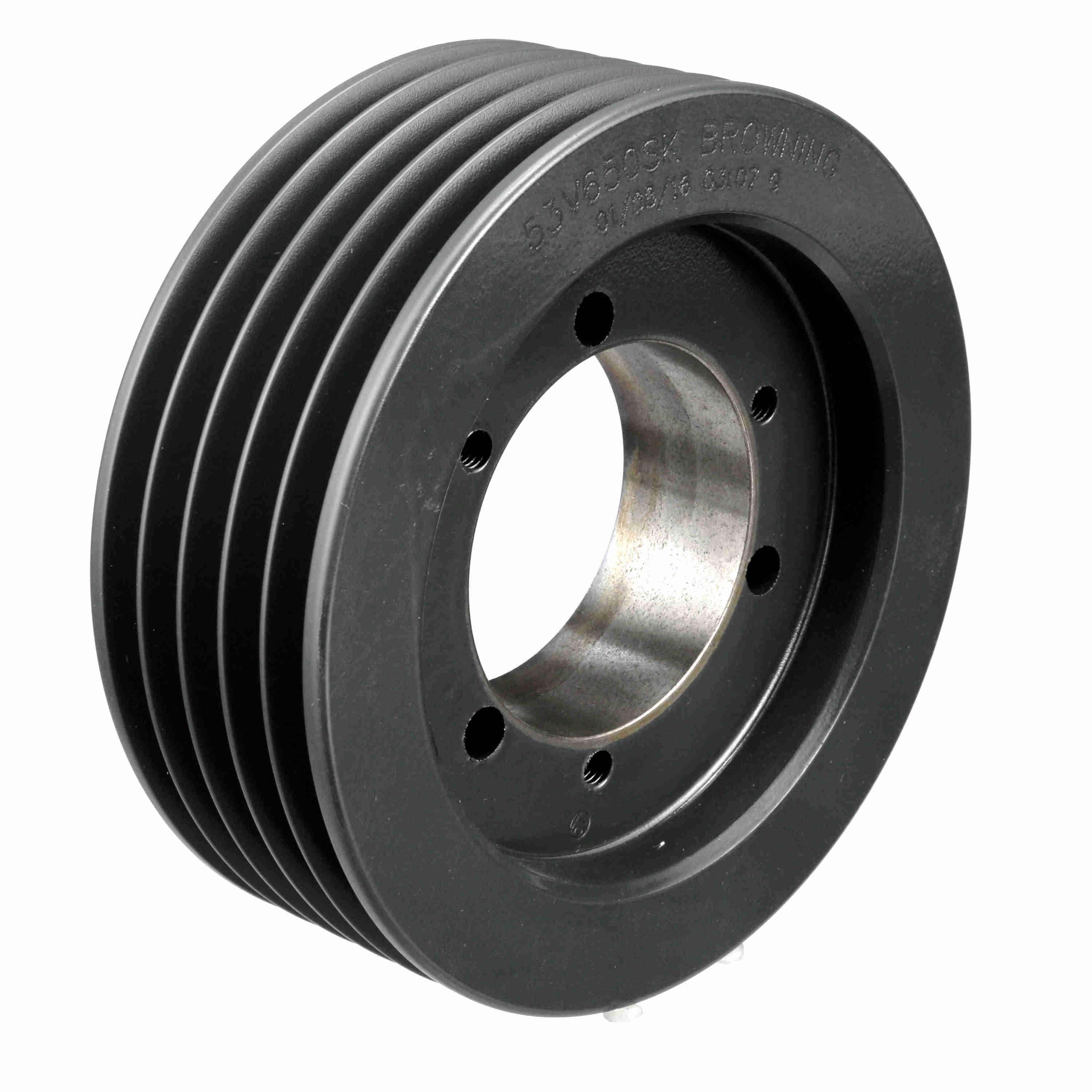 BROWNING 1065176 V-Belt Sheave, Multiple, Bushed Bore, 5 Groove, Cast Iron | AZ9CQR 53V1900SF