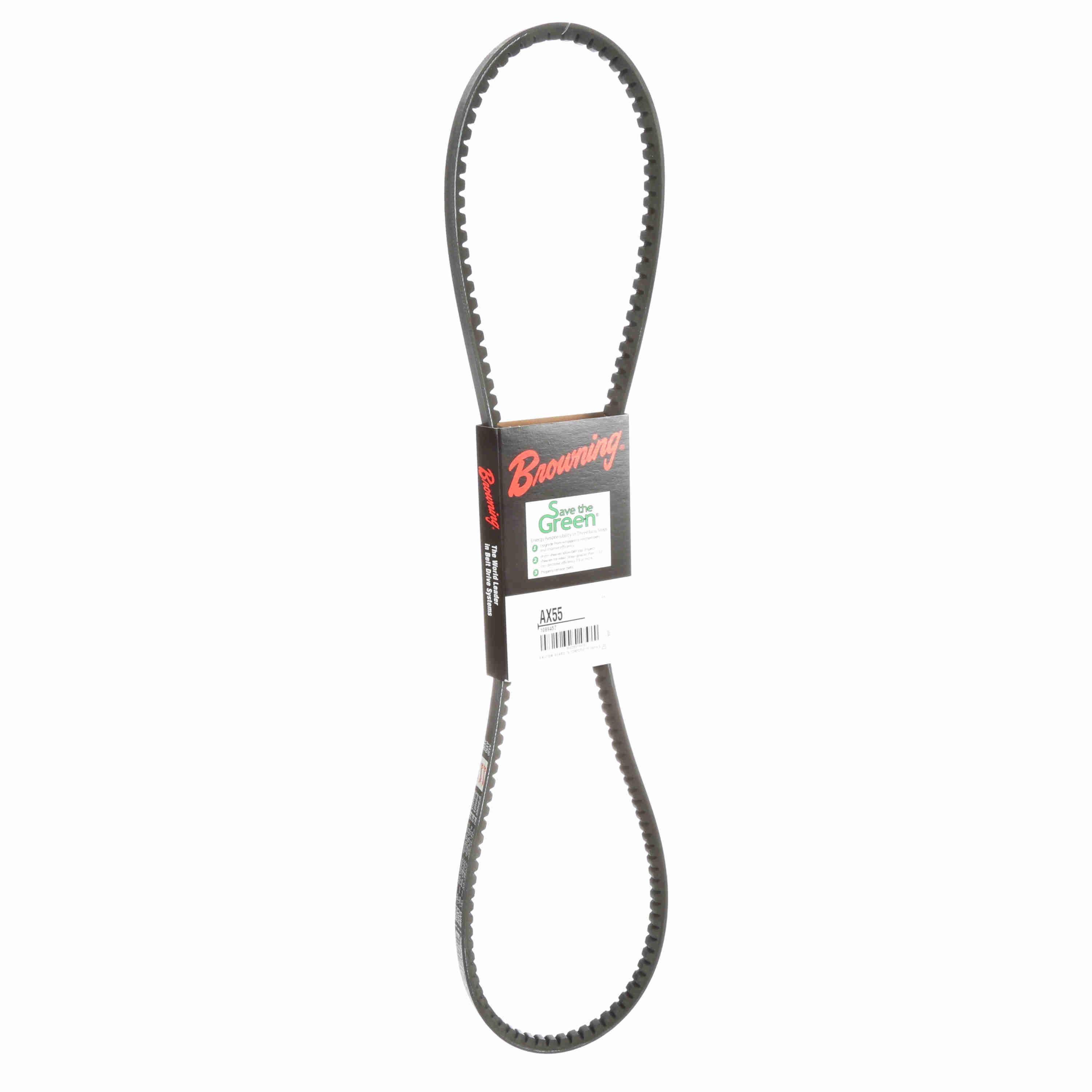 BROWNING 1089457 V-Belt, Notched, 98% Efficient, EPDM | AK6FWV AX55