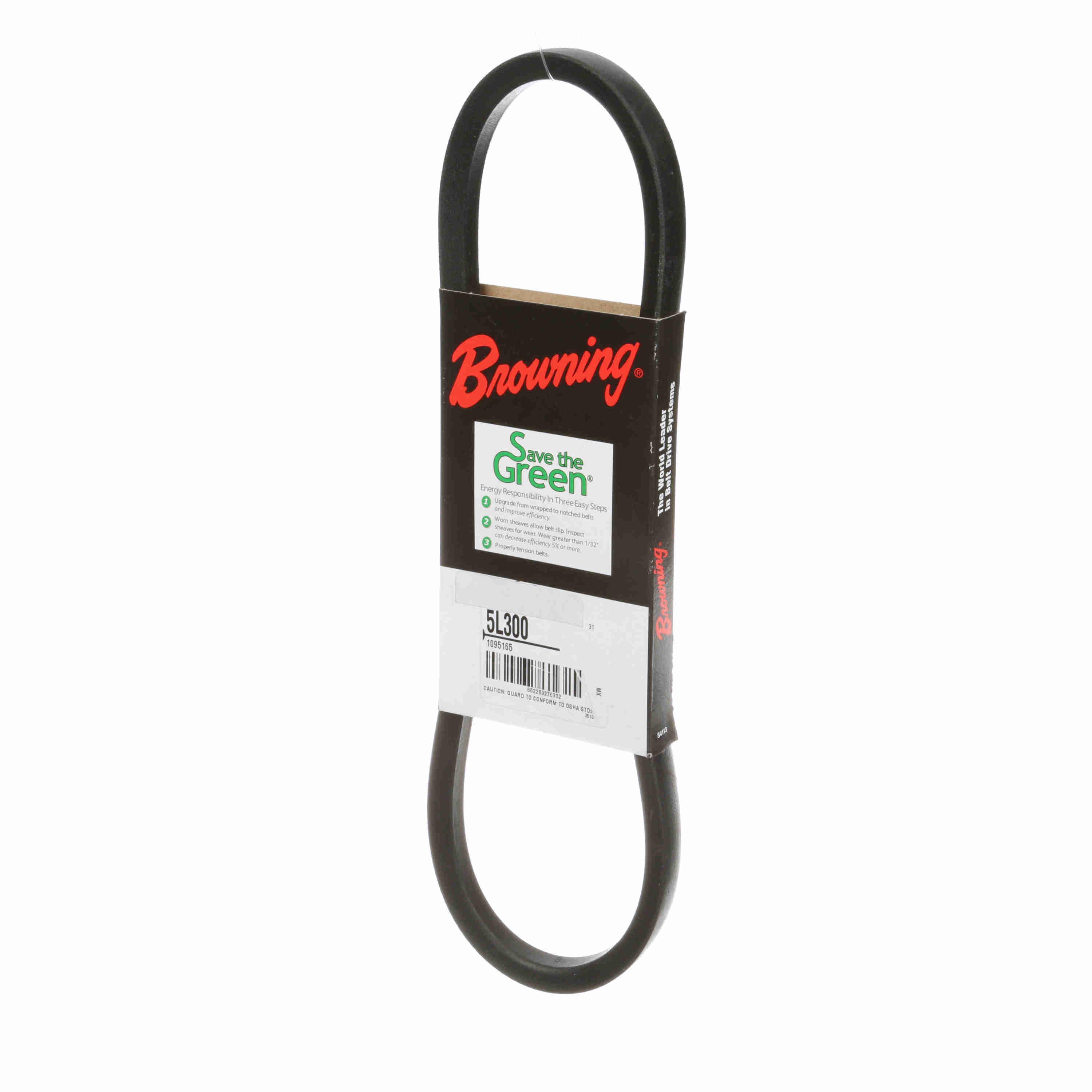 BROWNING 1095165 V-Belt, Rubber | AX4EVR 5L300