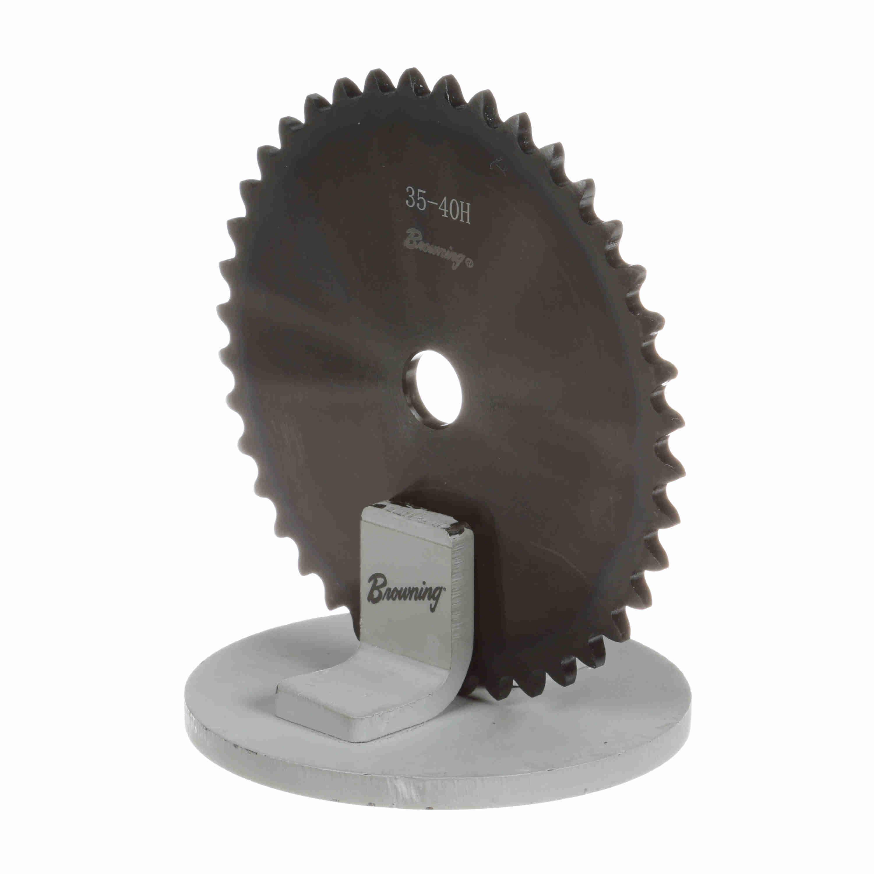 BROWNING 1107804 Roller Chain Sprocket, Type A, 35 Chain, Hardened Teeth | AJ8REY 35A40