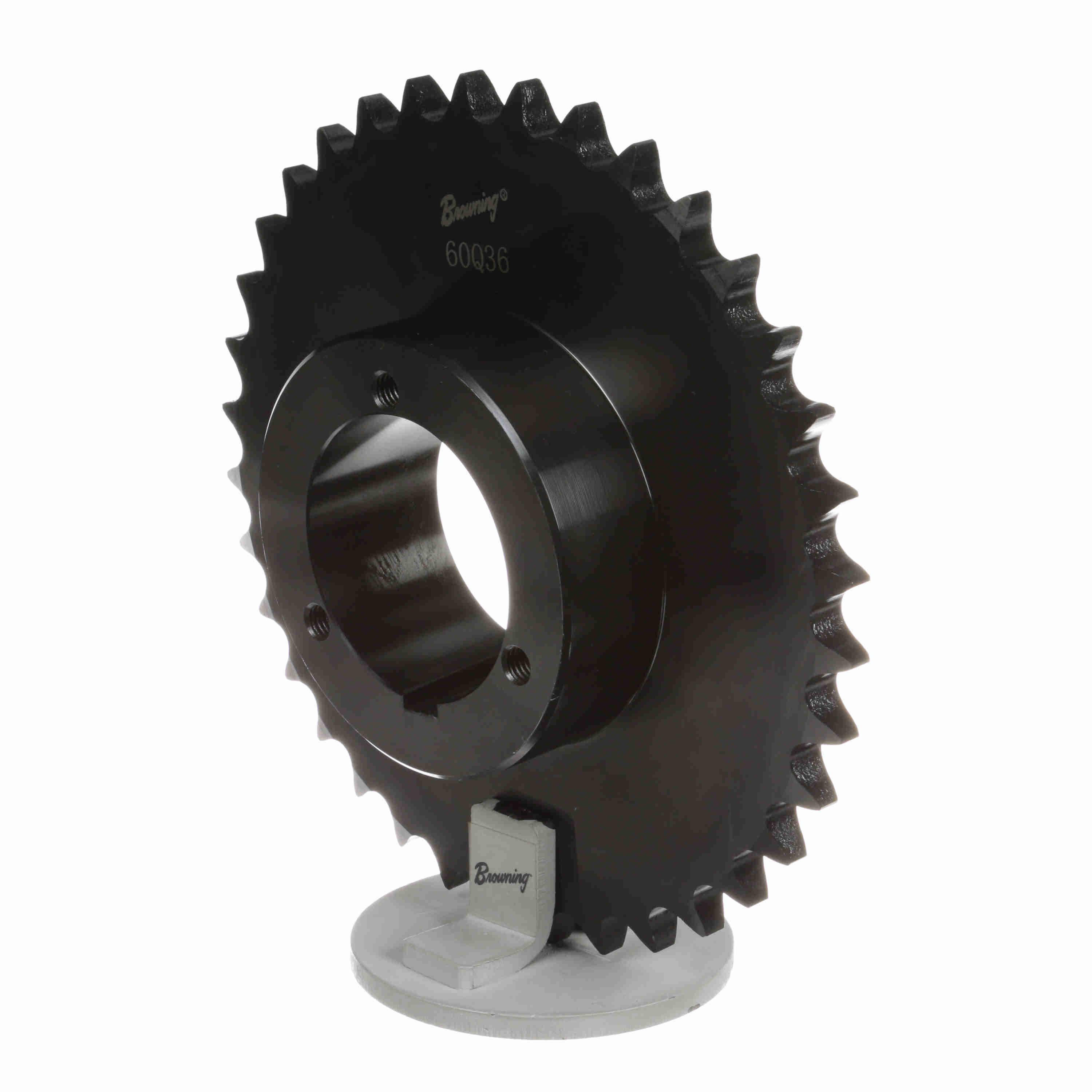 BROWNING 1171354 Roller Chain Sprocket, Bushed Bore, Steel | AJ9GEF 60Q36