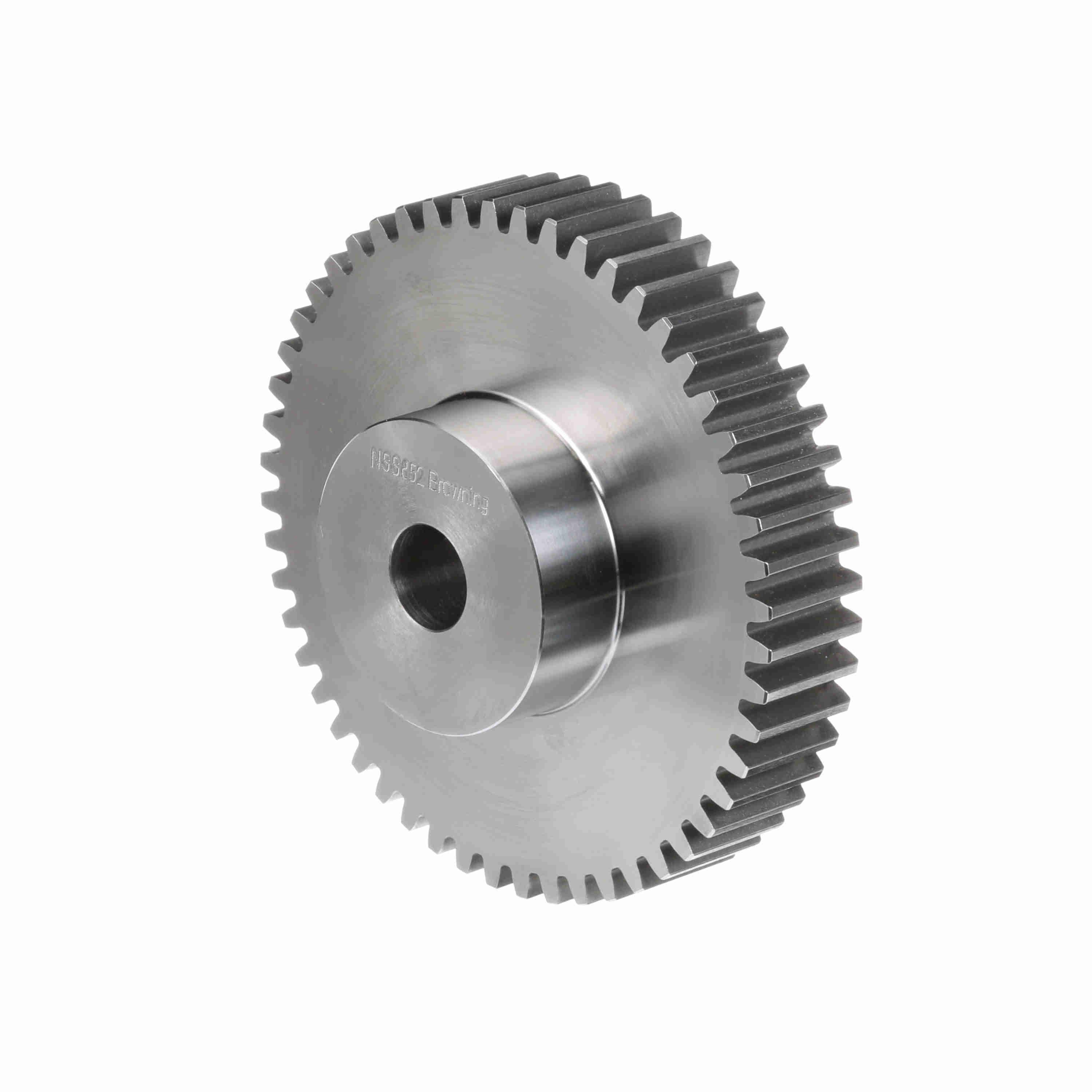 BROWNING 1212489 Spur Gear, Plain Bore, 14.5 Pressure Angle, 8 Pitch, Steel | AK3CEL NSS852