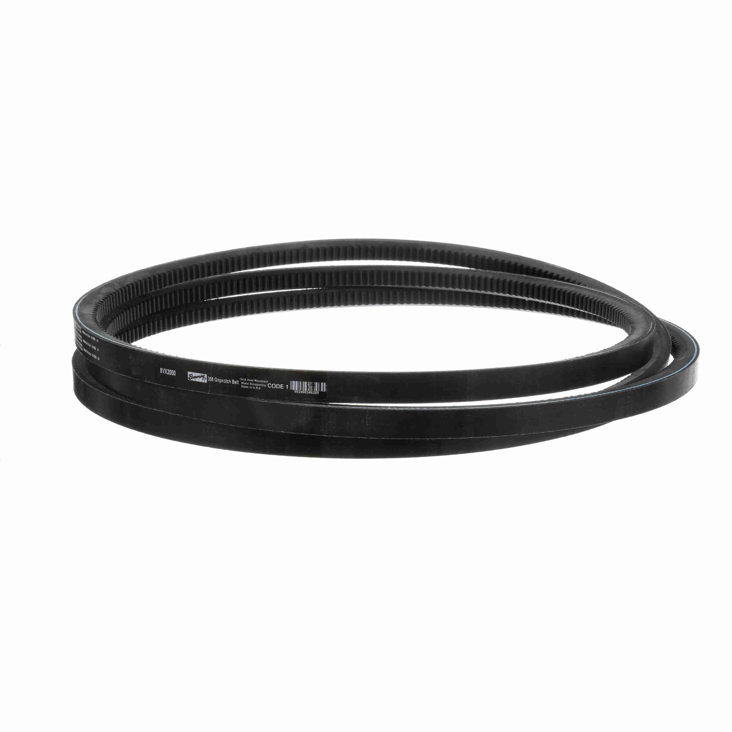 BROWNING 2351963 V-Belt, Notched, 98% Efficient, EPDM | AX6QWC 8VX2000