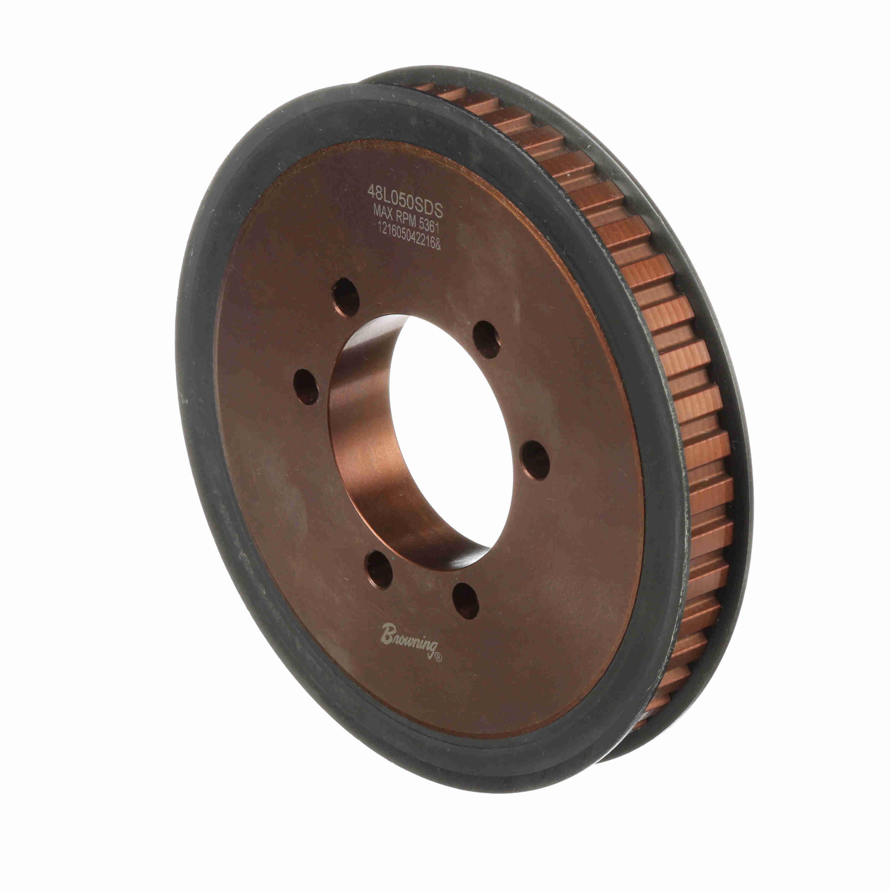 BROWNING 3513116 Gearbelt Pulley, Bushed Bore, Steel | AX4DXE 48L050SDS