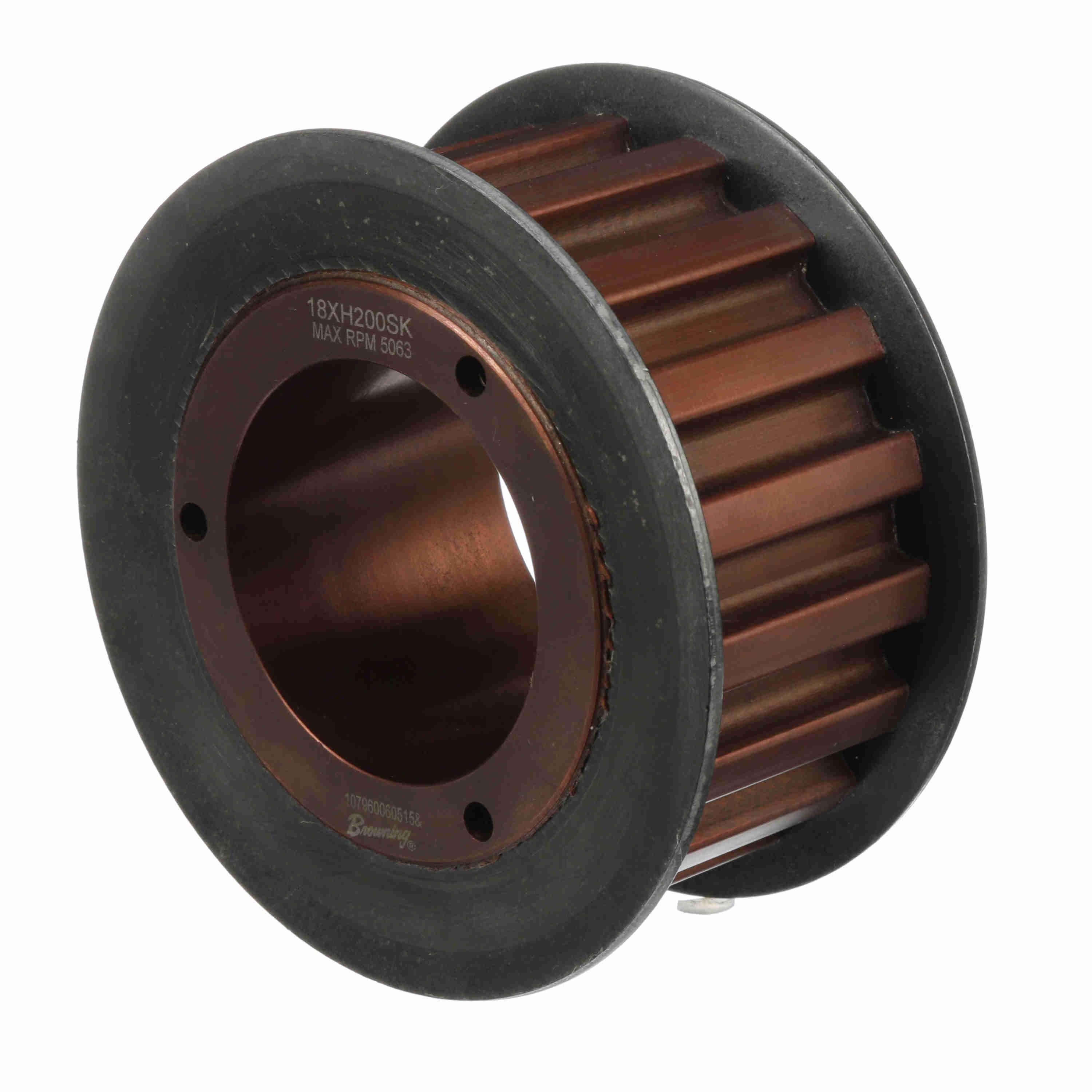 BROWNING 3514445 Gearbelt Pulley, Bushed Bore, Steel | AX4GXZ 18XH200SK