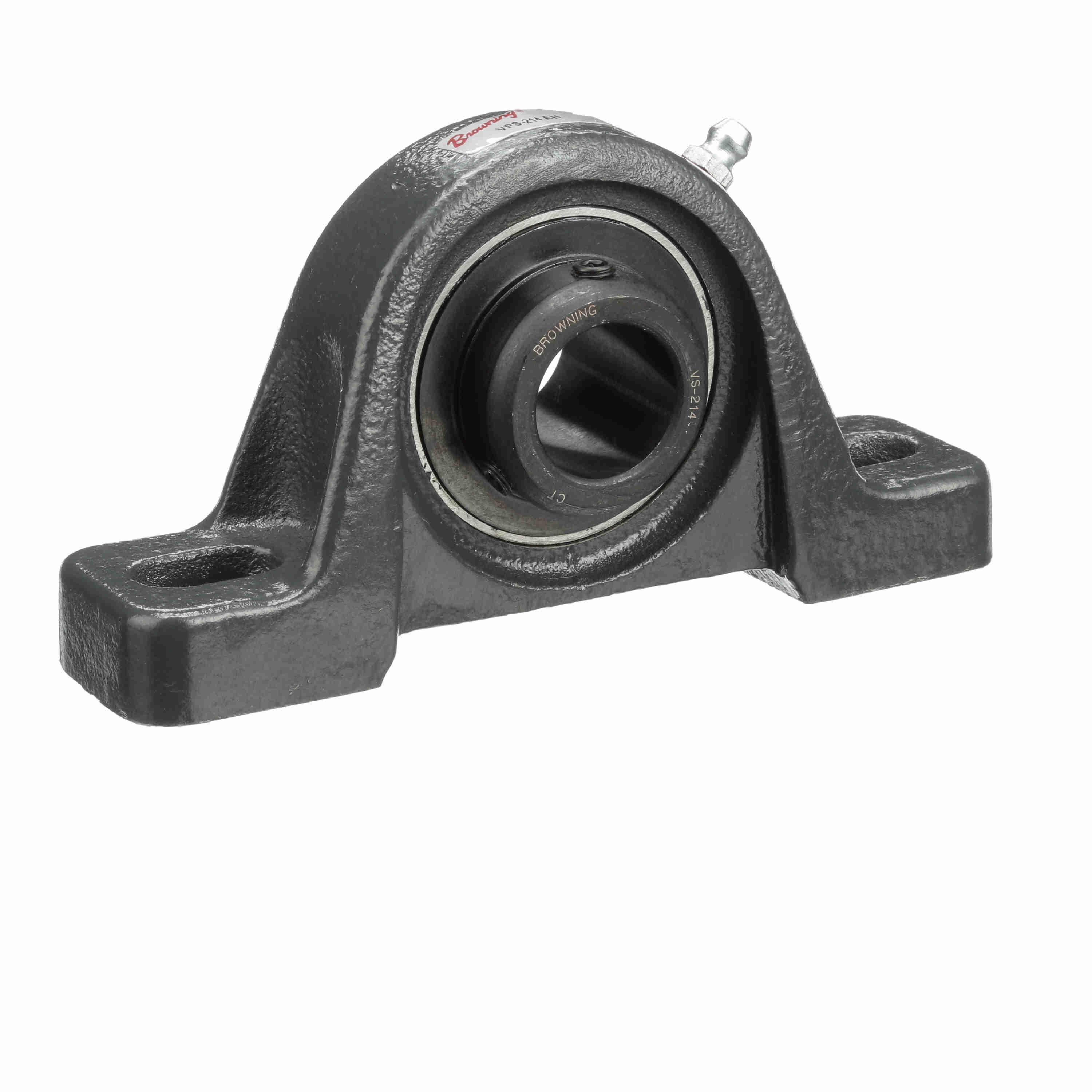 BROWNING 766038 Two Bolt Pillow Block Ball Bearing, Mounted, Cast Iron, Black Oxided Inner, Setscrew Lock | BD6NEQ VPS-214 AH