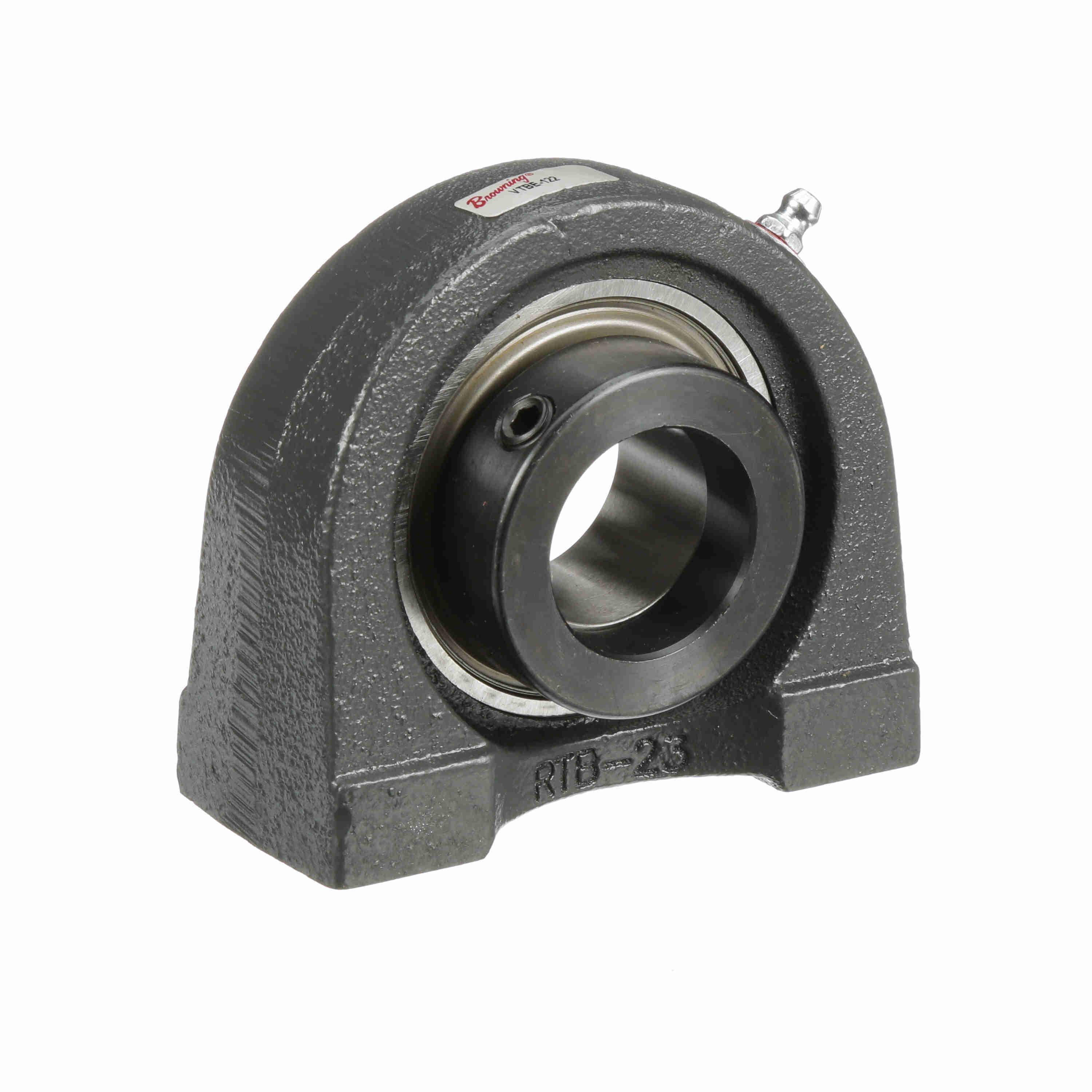 BROWNING 766825 Tapped Base Pillow Block Ball Bearing, Mounted, Cast Iron, Eccentric Lock | BE8WQF VTBE-122