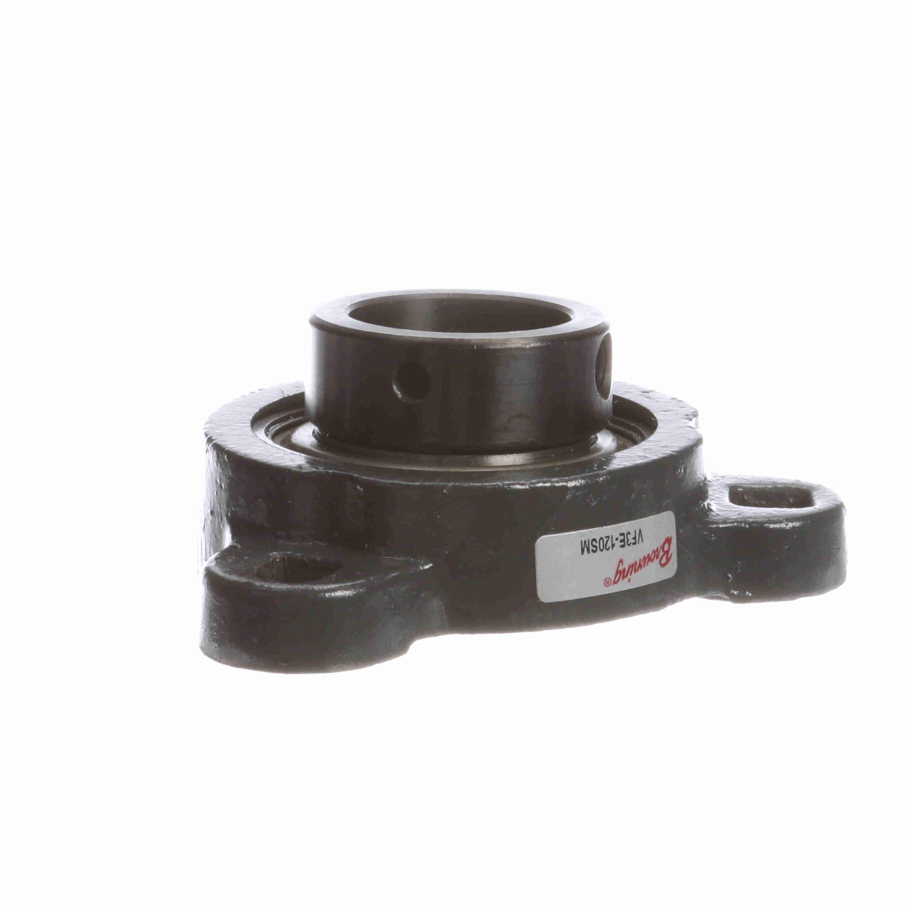 BROWNING 767789 Three Bolt Flange Ball Bearing, Mounted, Ductile Iron, Eccentric Lock | BE4JUZ VF3E-120SM