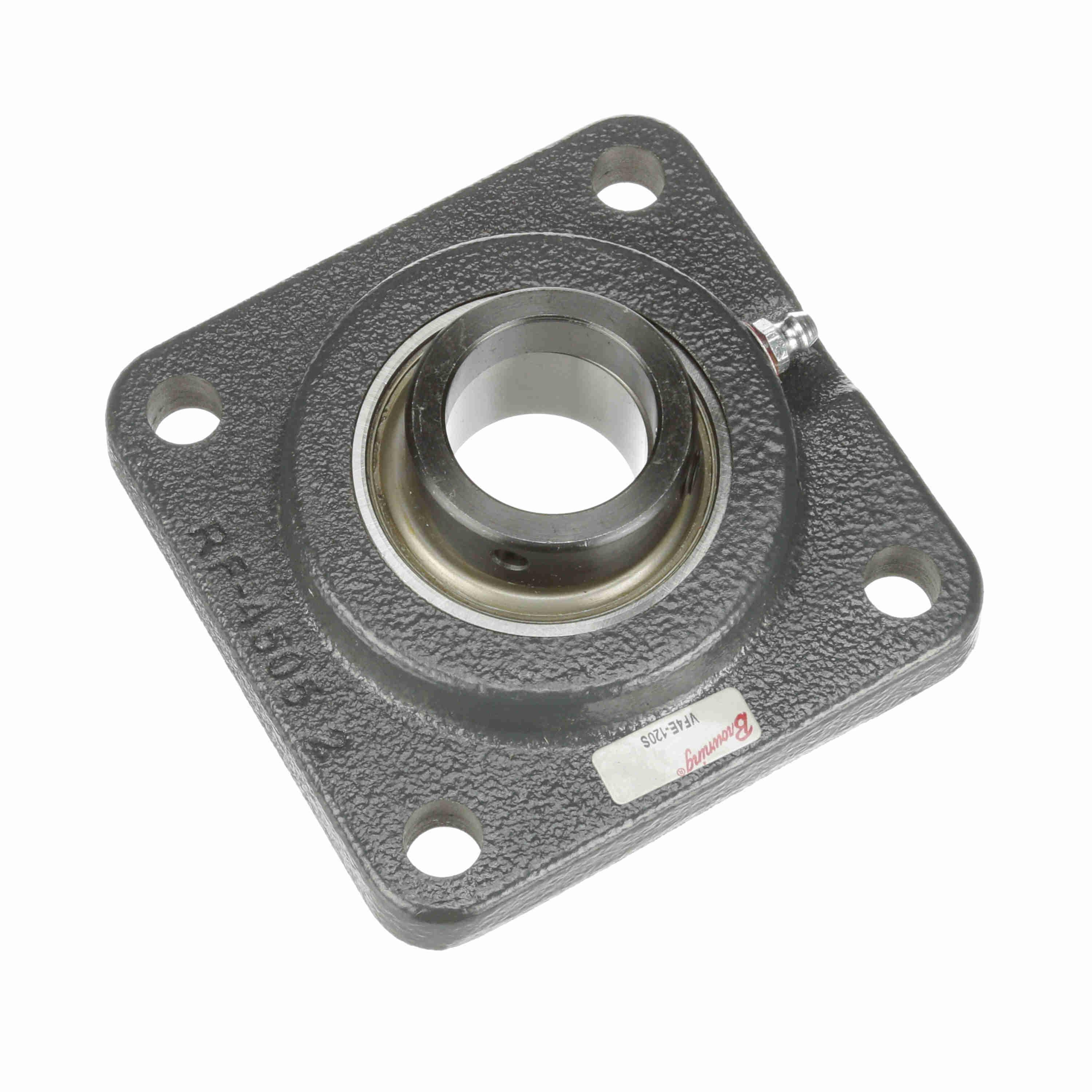 BROWNING 767791 Four Bolt Flange Ball Bearing, Mounted, Cast Iron, Eccentric Lock | BF3MUQ VF4E-120S