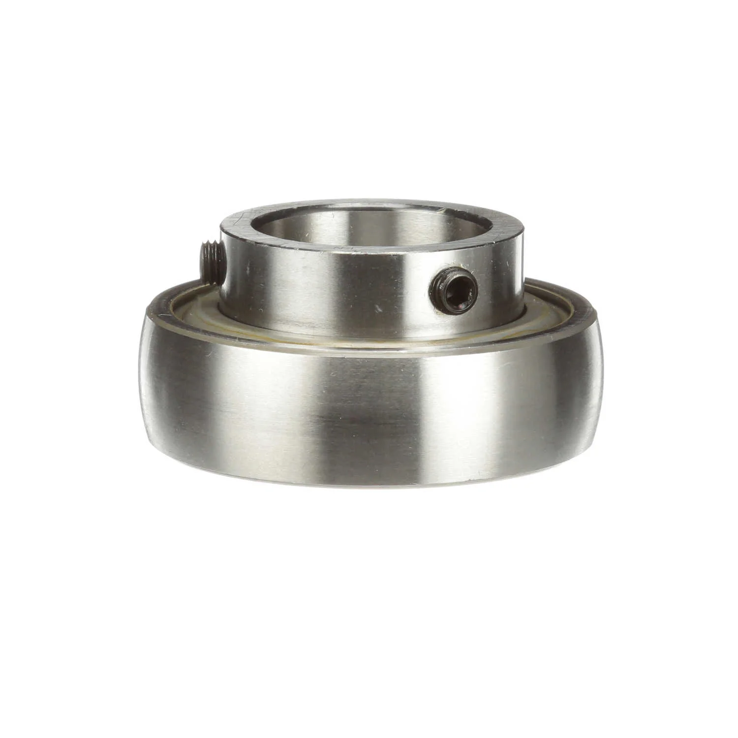 Bearing Insert, 1-3/16 in Bore, 1-5/32 in Lg Thru Bore, Narrow Inner Ring, 45/64 in Outer Race W, Spherical, 2.441 in OD